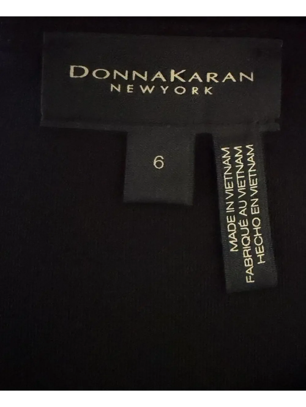New Donna Karan New York Twist Detail Knit Midi Dress In Black Sz 6 - Picture 10 of 12